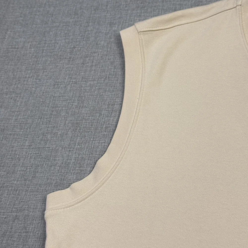 Ashworth Ryder Cup Golf Sweater Vest Mens 2XL Beige V-Neck Embroidered